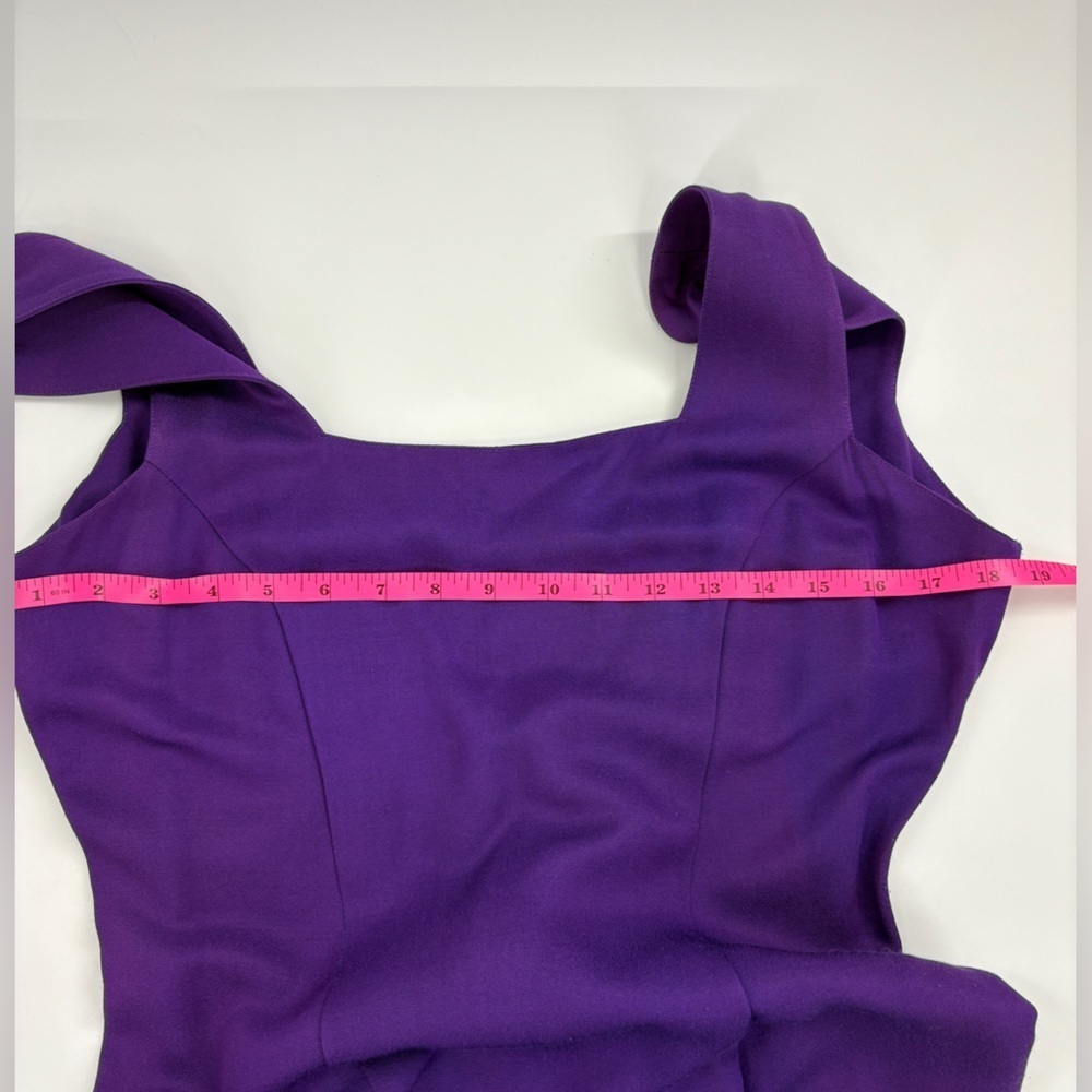 Elegant Purple Sleeveless Dress - Picture 6 of 8